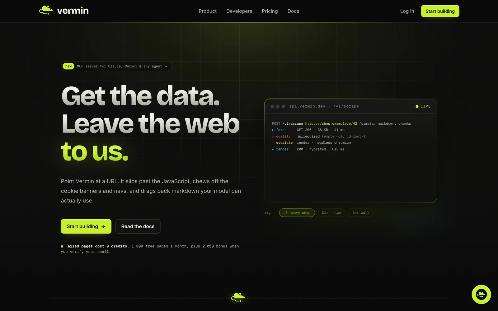 Vermin homepage